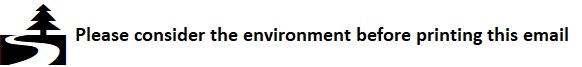 Environmental advice image with text saying please consider the environment before printing this email